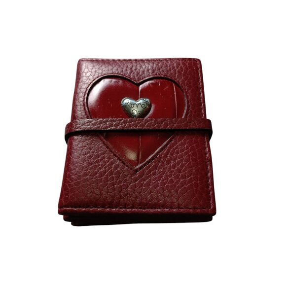 Brighton Wallet Photograph Accordion  Organizer Vintage Burgundy Leather NEW - Picture 1 of 7